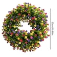 thumbnail image 3 of BKER Green Wreath For Decorating Door Wall And Windows Simulation Flower Door Hanging Home Decoration Spring Summer Wreath Wreath 1pc, 3 of 5
