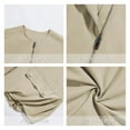 thumbnail image 5 of Womens Casual Zip Up Vest Cargo Oversized Ruched Hem Sleeveless Jackets Tops Khaki XXL, 5 of 6