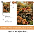 thumbnail image 3 of Fall Barn Pumpkin Thanksgiving Garden Flag Autumn Harvest Fruit Sunflower Seasonal Holiday Outdoor Decor House Flag 28×40 inch, 3 of 6