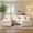 Beige, variant on Ovios 108" Modular Sectional Sofa U-Shaped Cloud Couch with 2 Ottomans, Comfy Deep Seat Chenille Sofa for Living Room, Apartment, Camel