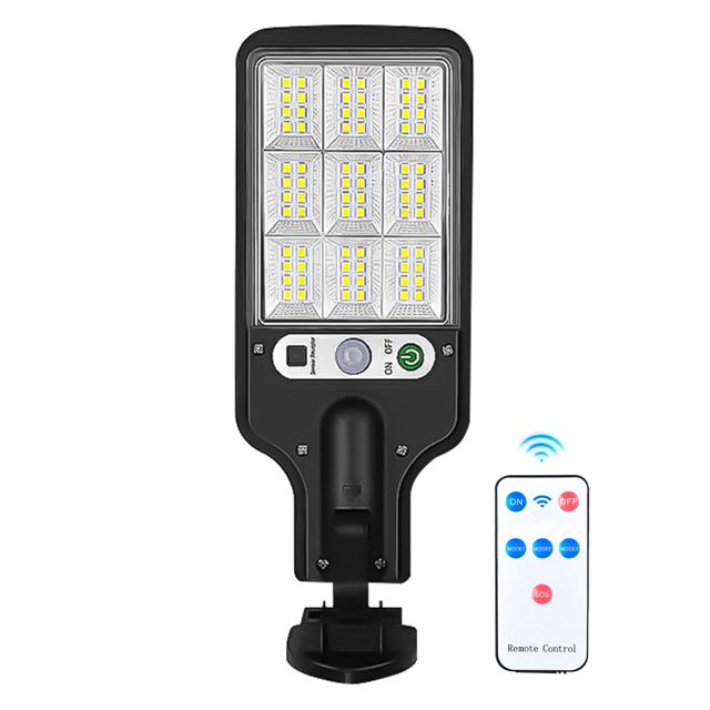 Luz De Pared Luces de calle solares Lámpara de pared LED con sensor de movimiento de 3 modos con control remoto (E) Ehuebsd Para estrenar