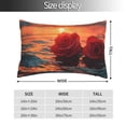 thumbnail image 2 of Kdxio Cotton Pillow Cases 20"x30" Pillowcases,Soft and Breathable Bedroom Pillow Cases-Romantic Roses Sunset Ocean-No Pillow Core, 2 of 5