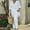White, variant on Yoodem Lounge Sets for Women Sweatpants Women's Lapel Long Sleeved Cardigan Top and Pants Two Piece Set Shirts for Women White 3XL