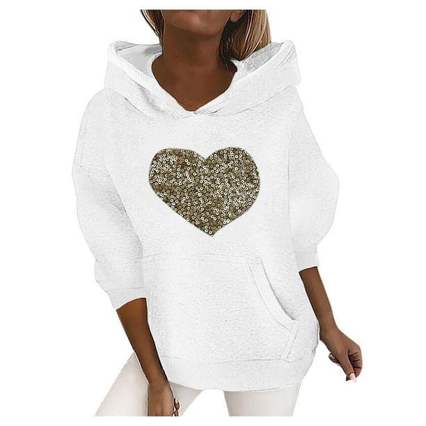 Glitter sales hoodie women's