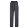 thumbnail image 3 of Gyexs Girls Flare Jeans Size 6-7 Parachute Baggy Joggers Pants Waterproof Cargo Trousers Lightweight Jogger Sweatpants Kids Clothes Z07-Dark Gray 6-7 Years, 3 of 6