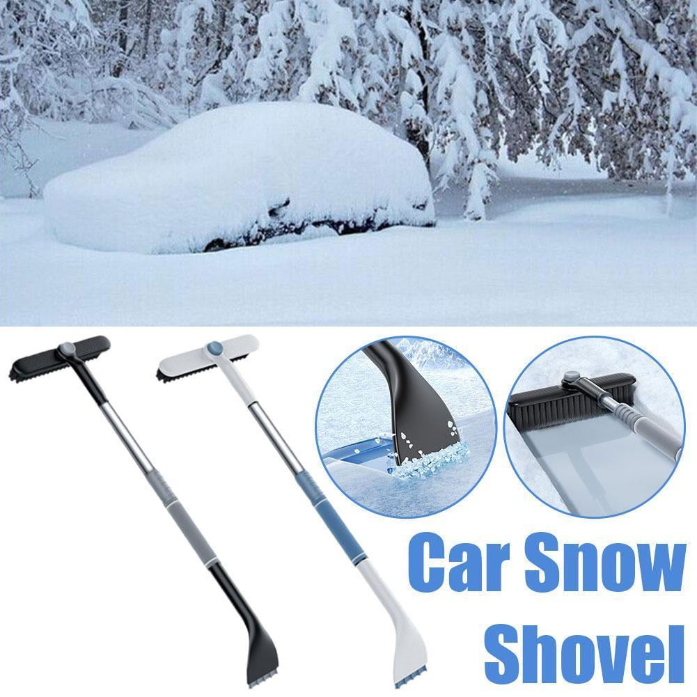 3 in 1 Extendable Snow-Brush Squeegee & Ice Scraper Truck Car For SUV B9F9