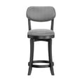thumbnail image 6 of Hillsdale Furniture Sloan Upholstered Wood Counter Height Swivel Stool, Black, 6 of 10