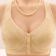 thumbnail image 4 of Women's Front Closure Bras, Daisy Bras for Older Women 2 Pack Front Closure Wireless Sports Bras Senior Comfortable Everyday Bras Full Coverage Tshirt Bralettes S-4XL, 4 of 4
