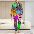 thumbnail image 6 of Garten of Banban Men's Hooded Jumpsuit - Zip Up One Piece Pajamas Soft Cozy Winter Warm Plush Loungewear, 6 of 8