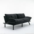 thumbnail image 6 of Noble House 70.8" Convertible Folding Twin Size Sofa Bed, Modern Couch with Adjustable Arm & Backrest, Black, 6 of 11