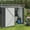 Dark Gray, variant on Walsunny 6X4 FT Outdoor Storage Shed,Waterproof Metal Garden Sheds with Lockable Double Door Weather Resistant Steel Tool Storage House Shed Grey
