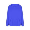thumbnail image 5 of YDDIAN Fall Sweatshirts for Women Cute Drawstring Oversized Plain Hoodie Crew Neck Summer Dressy Long Sleeve Pullover Fleece Sweaters with Pockets Blue XXL, 5 of 5