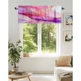 thumbnail image 6 of Valances for Windows Valance Rod Pocket Light Filtering Short Window Treatments Curtains for Kitchen Bathroom Living Room Bedroom, 1 Panel, 60 x 18 Inch, 6 of 7