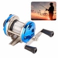 thumbnail image 1 of Blue Horizontal Drum Reel with Line for Ice Fishing, Fishing Gear, 1 of 4