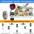 thumbnail image 7 of Nexete 35T Universal Ceiling Fan Remote 3 Speed & Light Dimmer, Work with18R 28R Receiver Compatible with 53T 11T 35T HD5 UC7030T UC9050T Remote for Harbor Breeze Hampton Bay Hunter, 7 of 7