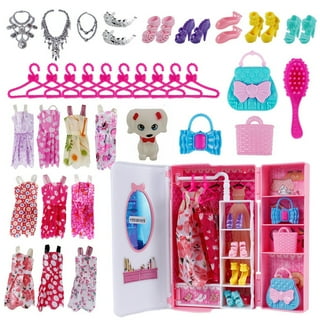  Barbie Dream Closet with Blonde Doll & 25+ Pieces, Toy Closet  Expands to 2+ ft Wide & Features 10+ Storage Areas, Full-Length Mirror,  Customizable Desk Space and Rotating Clothes Rack 