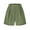 Light Green, variant on FreshPretty Shorts for Women Dressy Casual Summer Elastic Waist in The Back Pleated Wide Leg Tailored Work Trouser Shorts