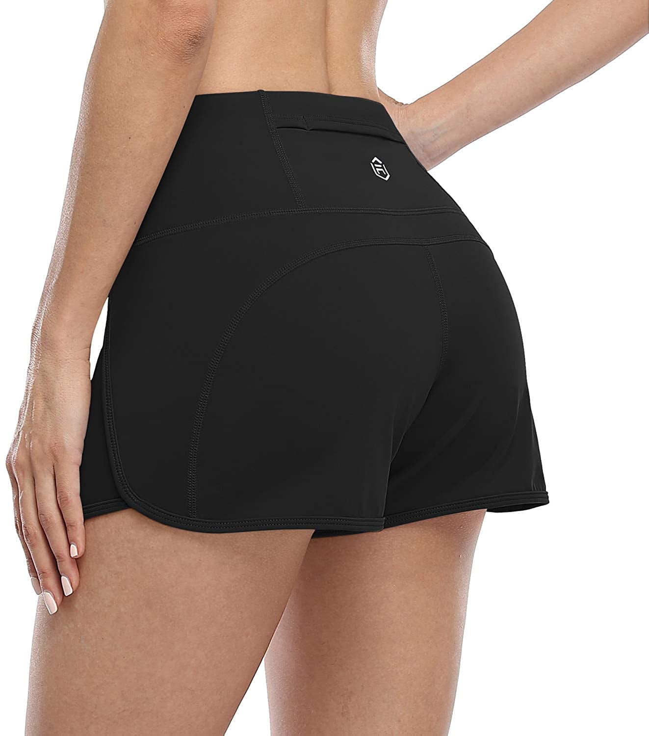 Womens Running Workout Shorts with Pockets Gym Athletic Sports Shorts 