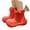 2-Red, variant on Hjtefg Boys Outdoor Boots - Lightweight Rain Shoes for Kids 1-9, Comfortable Short Ankle Booties with Durable Sole for All Seasons,Color: 1-Beige Size: 3-4 Years
