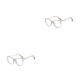 thumbnail image 4 of Qarigey Gafas de ojo de gato Retro Anti luz azul para mujer, gafas transparentes de lectura por ordenador, gafas de marco grande de lujo para Gris claro 2piezas, 4 of 6