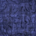 thumbnail image 1 of Ahgly Company Indoor Square Abstract Blue Modern Area Rugs, 3' Square, 1 of 4