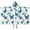 Blue White Butterfly, variant on Blue Butterfly Blue Pattern Hooded Bath Towel,50"x30" for Ages 3 To 12 Kids, Quick Dry Lightweight Soft Microfiber Hood Beach Towel Cover Up for Kids