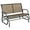 Light Mixed Brown, variant on ZOPan 2-Person Outdoor Glider Bench, Patio Double Swing Rocking Chair Loveseat w/Powder Coated Steel Frame for Backyard Garden Porch, Beige