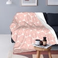 thumbnail image 4 of LNWH Traditional Japan Geometric Floral Texture Pattern Throw Blanket, Flannel Sofa Blankets for All Seasons, 60"x50", 4 of 8