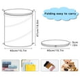 thumbnail image 7 of 50L Extra Large Popup Hamper Collapsible Laundry Basket With Zippered Lid 15.7x18.5in A Hen, 7 of 7