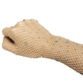 thumbnail image 4 of Rhinestone Fishnet Gloves, Nude, Women, Fits S-XL, Way to Celebrate, 4 of 6
