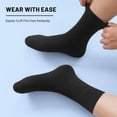 thumbnail image 5 of 5 Pairs Wool Socks for men,Warm Winter Boot Socks for Hiking Walking,Thick Thermal Gifts Socks, 5 of 6