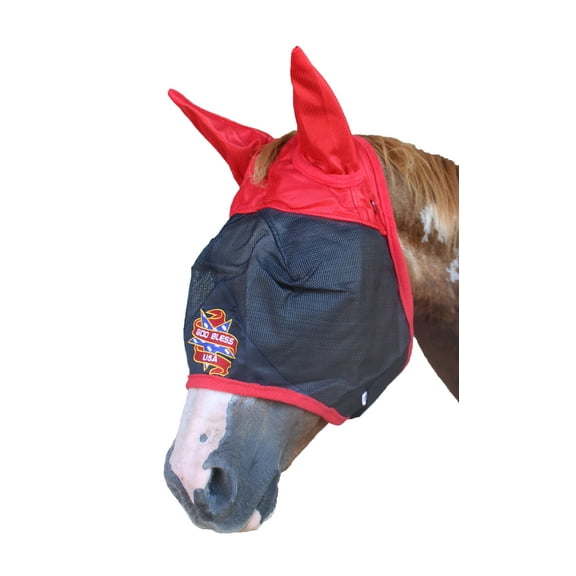 Horse USA Patriotic FlyMask Summer Spring Airflow Mesh Protection 732114