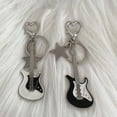 thumbnail image 1 of Colgante con forma de llave de bolso con nicho de estrella de cinco puntas estilo retro de moda con guitarra y2g para chica sexy y chapado en plata, 1 of 6