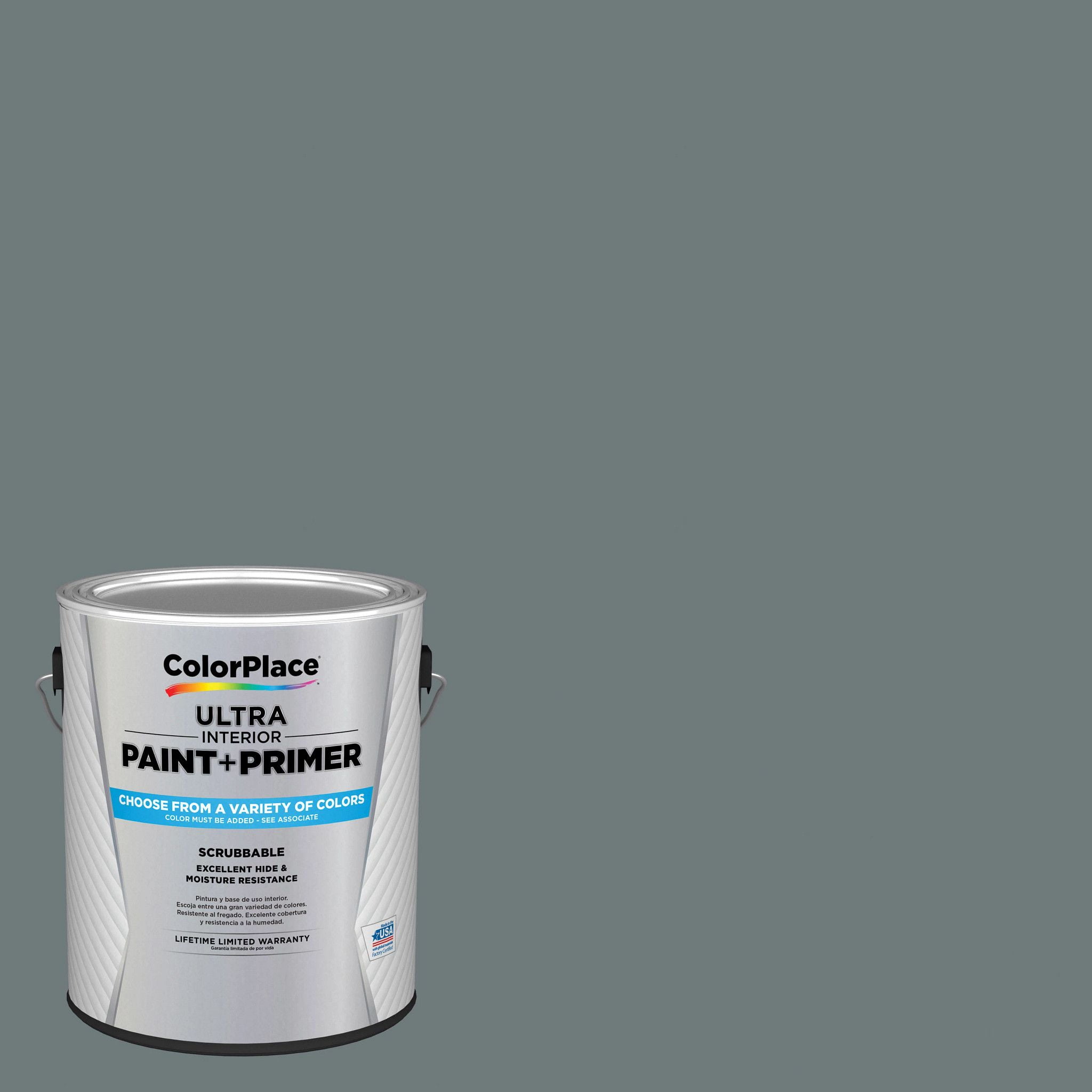 ColorPlace Ultra Interior Paint & Primer, Grey Green Wetland, Flat, 1