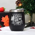 thumbnail image 4 of Camper Wine Tumbler Coffee Mug, Camping Gifts Cup Stemless Tumblers with Lid Stainless Steel Insulated Vacuum 12 Oz, Gifts for Camping Lover RV Gifts, Making Memories One Campsite At A Time, 4 of 5