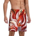 thumbnail image 2 of Vsdgher Short de Pyjama pour Hommes Imprimé Renard Flamme Rouge Bas de Pyjama Léger avec Poches-4TG, 2 of 6