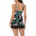 thumbnail image 4 of Flowy Tankini Bathing Suits for Women Tummy Control Swimsuits Two Piece Swimwear with Boyshorts, 4 of 6