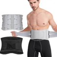 thumbnail image 1 of Low Back Pain Relief Belt Adjustable Lumbar Brace Scoliosis Fitness Weight Lifting Squatting Hard Pulling Belt Abdominal Muscle, 1 of 5