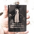 thumbnail image 1 of 8oz BLACK Children of the Night Flask L1, 1 of 2