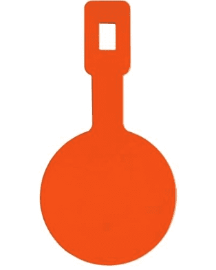 Champion Impact Steel Rimfire Rated 4-Pack Mini-Gong Targets, Orange, Medium