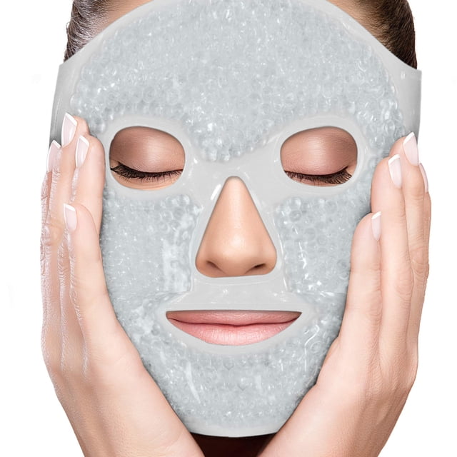 Mascarilla facial Perfecore, compresa fría y caliente, gel Beads Therapy