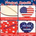 thumbnail image 4 of YIBAGA USA Anniversary 250th Door Wreath Hanging Door Sign, 250 Years of Freedom American Flag Hearts 1776 2026 Patriotic Home Decor, 4 of 7