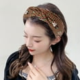 thumbnail image 5 of Christmas Knotted Headband for Women Holiday Wide Turban Hair Accessories Festive Hairband Seasonal Decorative Hair Piece, 5 of 5
