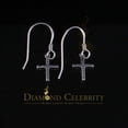 thumbnail image 5 of Diamond Celebrity's Women's stud in 925 White Sterling Silver 0.15ct Diamond Stud Men's Earrings, 5 of 14