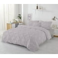 thumbnail image 4 of Kotton Culture 600TC 1Pc Pinch Pleated Duvet Cover Only 100% Egyptian Cotton (Light Gray, California King), 4 of 4