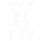 thumbnail image 2 of Guardurnaity Unique Chain Necklace Universal Aesthetic Jewelry Leaves Chokers Sweater Valentines Accessories Layered Necklaces Day for Women Plata 10piezas, 2 of 6