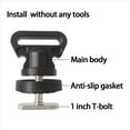 thumbnail image 4 of 1.57*1.26*1.65 Inch Multifunctional Plastic Expansion Rail Slide Base Square Nylon Ring,Low Profile Track Install T-Bolt From The Center Kayak Track for Fishing Rod Holder Kayak Gear Track, 4 of 6