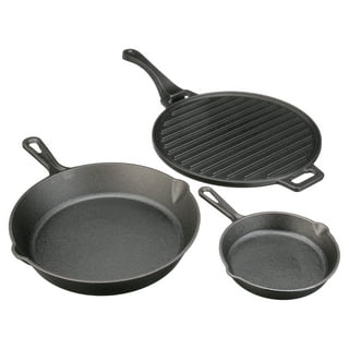 King Kooker 20 Inch Pre Seasoned Cast Iron Skillet Cookware with Handle,  Black, 1 Piece - Mariano's