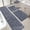 Dark Grey, variant on HEBE Bathroom Rugs Sets 5 Piece, Soft Absorbent Microfiber Bath Mat for Bathroom, Non Slip Washable Bath Rug Set with Toilet Cover, Bath Runner and U-Shaped Contour Toilet Rug, White
