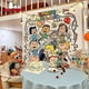 thumbnail image 2 of Tapiz de tela con fondo de feliz cumpleaños de Snoopy, Charlie Brown, decoración de fiesta kawaii, decoración de habitación, recuerdo de un año, 2 of 5